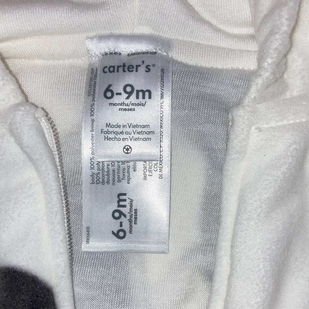 #68. 🆕 NWT - Carter's Black and White Cow Print Costume - Picture 5 of 9
